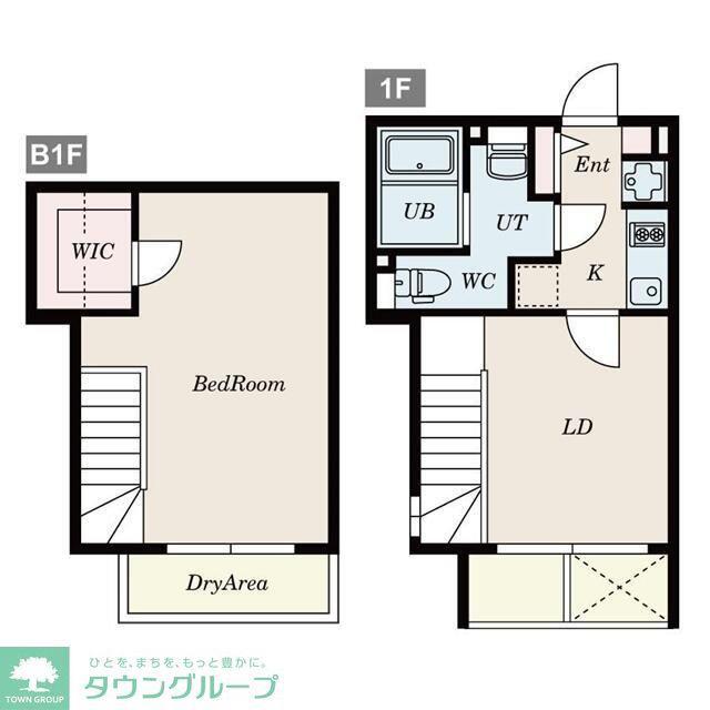 PASEO 笹塚II(1LDK/B1階)の間取り写真