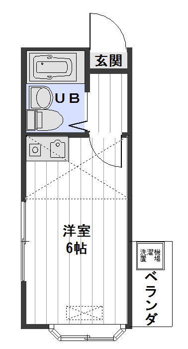 アートパレス千川NO.1(ワンルーム/1階)の間取り写真