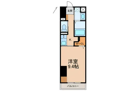 友田町店舗付きマンション(1K/2階)の間取り写真