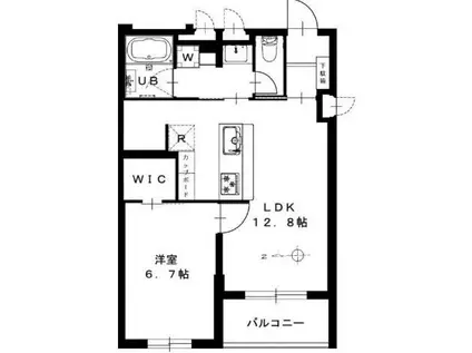 TKR5番館(1LDK/2階)の間取り写真