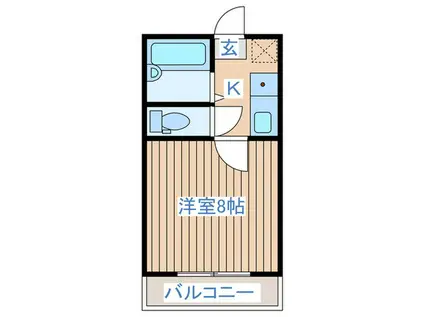 大和町フルーチェ・モリヤ(1K/3階)の間取り写真