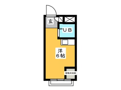 マツヤマンション(ワンルーム/4階)の間取り写真