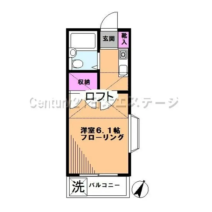 メゾン・ド・アミ 2階階 間取り