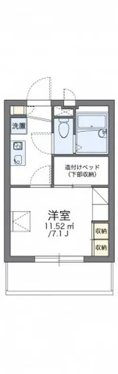 レオパレス綿新 2階階 間取り
