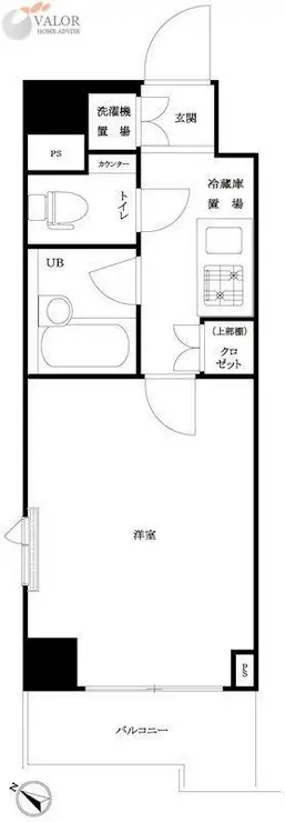 ルーブル大森山王弐番館 4階階 間取り