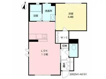 スリーゼハイツ(1LDK/1階)の間取り写真