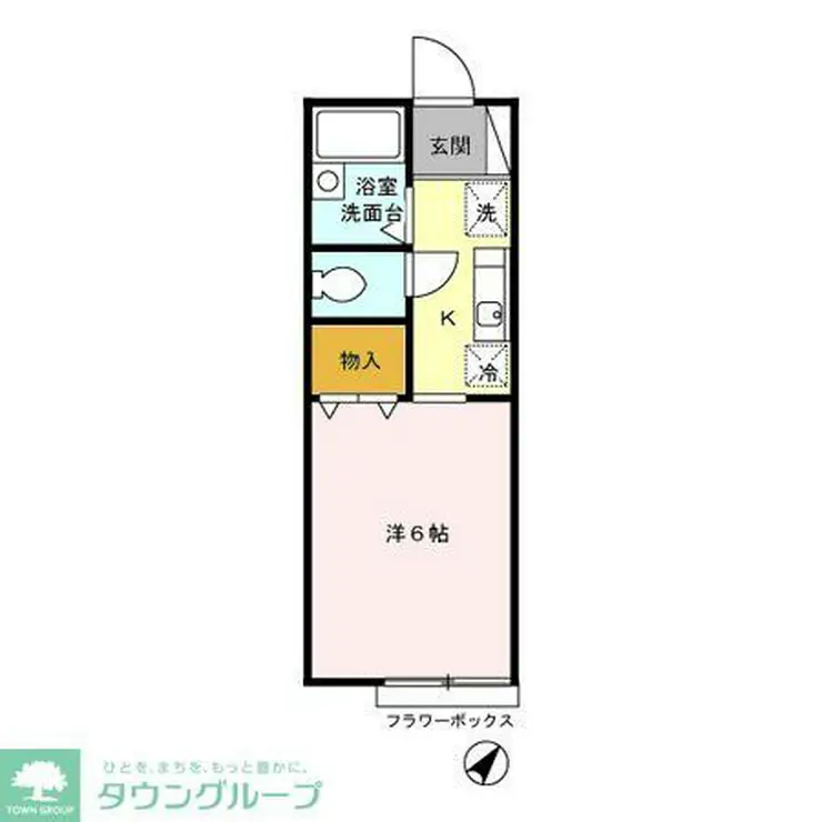 シャンブル・ヤマモト 1階階 間取り