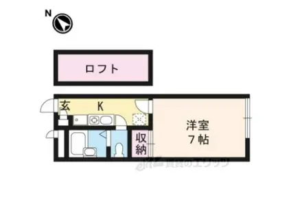 レオパレスMOKO(1K/1階)の間取り写真