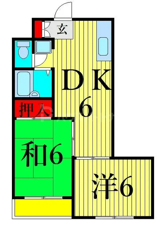クレセント南千住 4階階 間取り