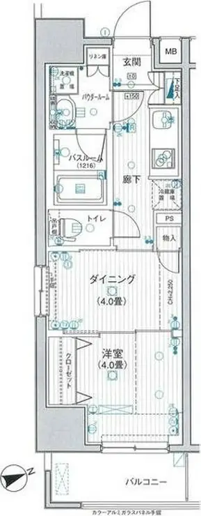 日神デュオステージ浅草三筋 6階階 間取り