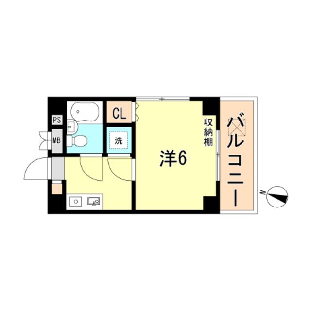 プラーフ上沢(1K/3階)の間取り写真