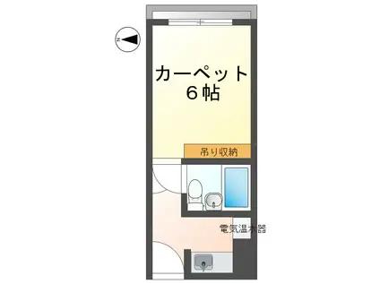 オリエントマンション品川(1K/5階)の間取り写真