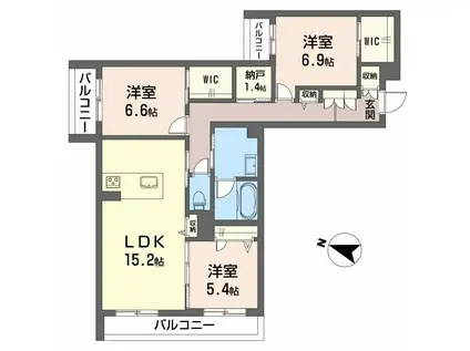 シャーメゾンエスペランサ(3LDK/2階)の間取り写真