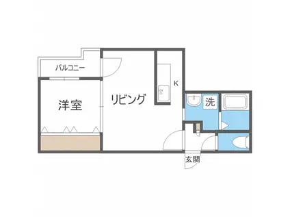 プラチナコートN18(1LDK/3階)の間取り写真