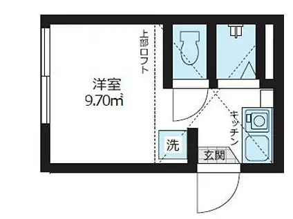 COZY HOUSE駒沢(ワンルーム/1階)の間取り写真