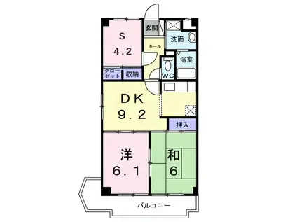 エミネンス深井(3LDK/1階)の間取り写真