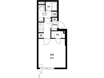 コンポジット千駄木ヒルトップ(1K/3階)の間取り写真