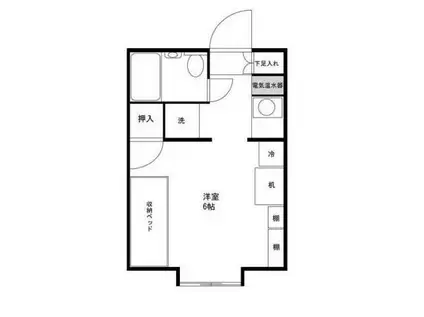 ハイムアペックス(ワンルーム/2階)の間取り写真