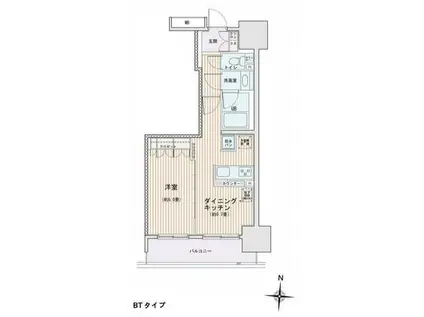 エスティメゾン錦糸町2エスティメゾン錦糸町II(1LDK/12階)の間取り写真