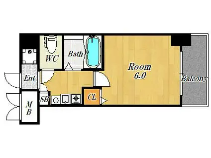 エステムコート梅田・リトリーブ(1K/3階)の間取り写真