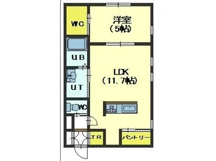 NORFINO FORTUNEノルフィーノフォーチュン(1LDK/2階)の間取り写真