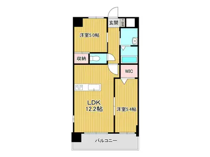 MDI プロスレガーロ THE OUTLETS前(2LDK/2階)の間取り写真