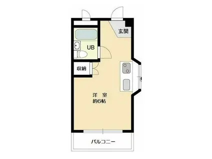 WIN田園調布(ワンルーム/3階)の間取り写真