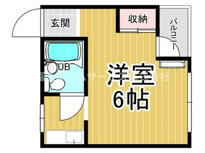 メゾンドロイヤルI(1K/2階)の間取り写真