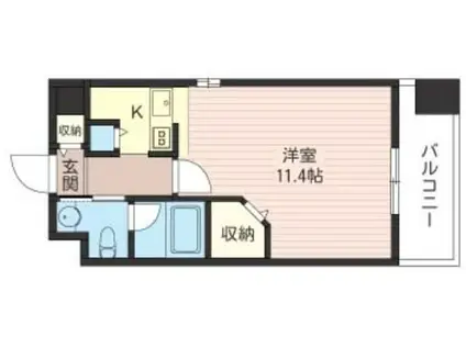 セントラル・ハーギー板橋(1K/2階)の間取り写真