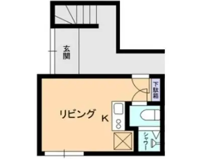 コーポ17(ワンルーム/1階)の間取り写真