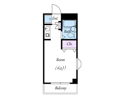 ESPACIO V(ワンルーム/1階)の間取り写真