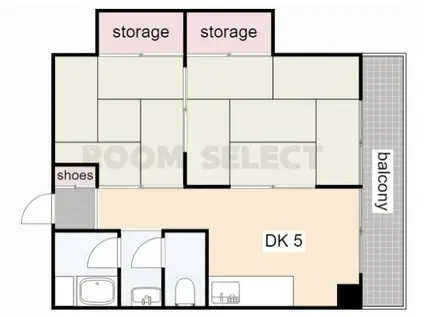 光菱ビル(2K/2階)の間取り写真