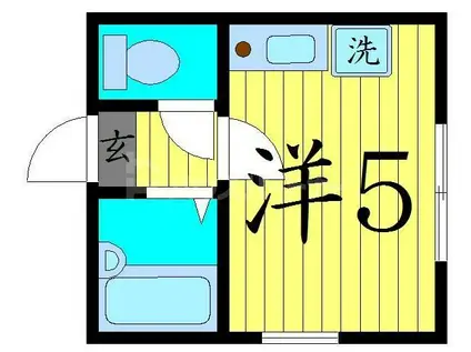 MAISON DU SOURIRE(ワンルーム/2階)の間取り写真