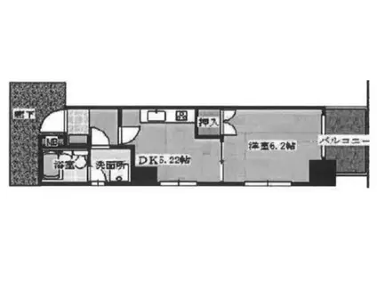 GSハイム芝大門(1DK/5階)の間取り写真