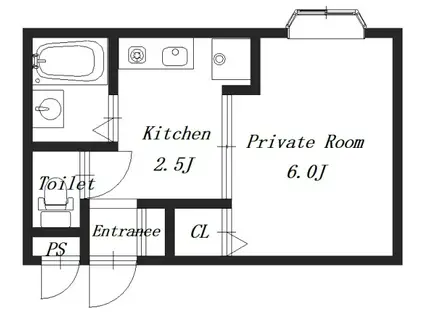 グリーンヒル111(1K/3階)の間取り写真