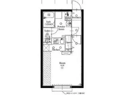 クレストタップ名古屋ウエスト(ワンルーム/4階)の間取り写真