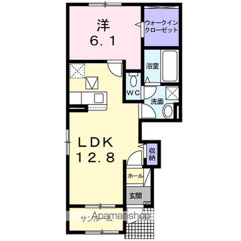 アルバ ファウスト II(1LDK/1階)の間取り写真