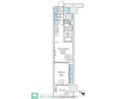 ロイヤルパークス有明(1LDK/11階)の間取り写真