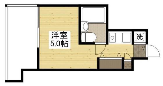 朝日プラザアムネット天満町(ワンルーム/2階)の間取り写真