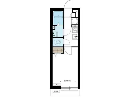 パークブラン日吉(1K/3階)の間取り写真