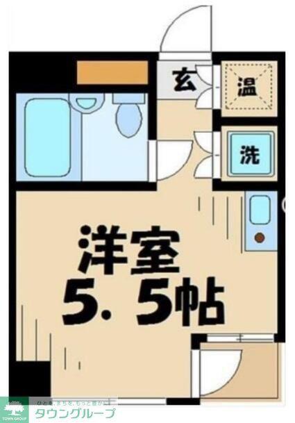 朝日プラザ南橋本(1K/3階)の間取り写真