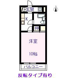サーグランデー(1K/1階)の間取り写真