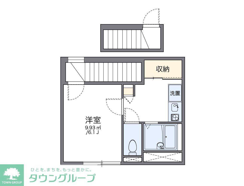 レオパレス扇(1K/2階)の間取り写真