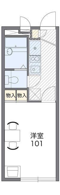 レオパレスY・H2(1K/2階)の間取り写真