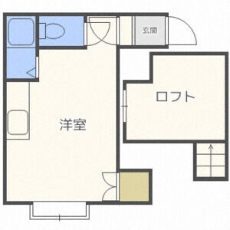 ライフコート小谷(1K/3階)の間取り写真