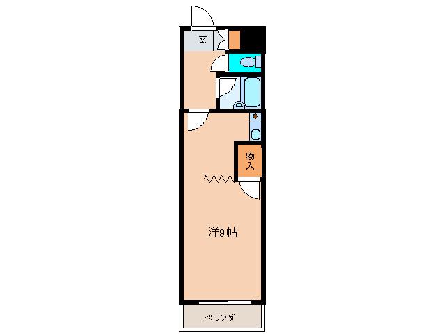 グレースホリベ21(ワンルーム/4階)の間取り写真