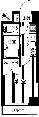 JEWEL西荻窪(1K/5階)の間取り写真