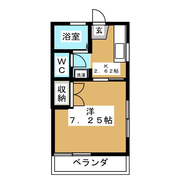 ハイツMOREA C棟(1K/1階)の間取り写真