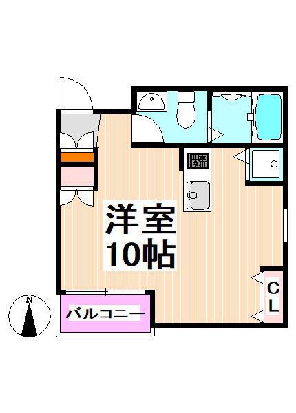 モンテピーノ・デュオ(ワンルーム/3階)の間取り写真