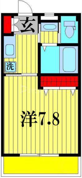天王台ロイヤルハイツ(1K/3階)の間取り写真